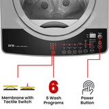 IFB 6.5 Kg 5 Star Fully-Automatic Top Loading Washing Machine (TL-RGH Aqua, Grey,Auto Imbalance System,3D Wash Technology)