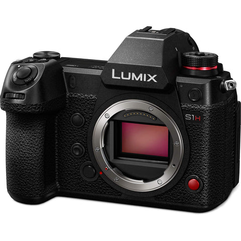 Panasonic Lumix S1H Digital Mirrorless Camera (Body) with 24.2 Full Frame Sensor, 6K/24p Video Recording Capability, V-Log/V-Gamut, and Multi-Aspect Recording