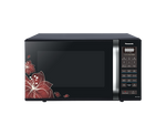 Panasonic 23L Convection Microwave Oven(NN-CT35LBFDG,Black Floral, 360° Heat Wrap)